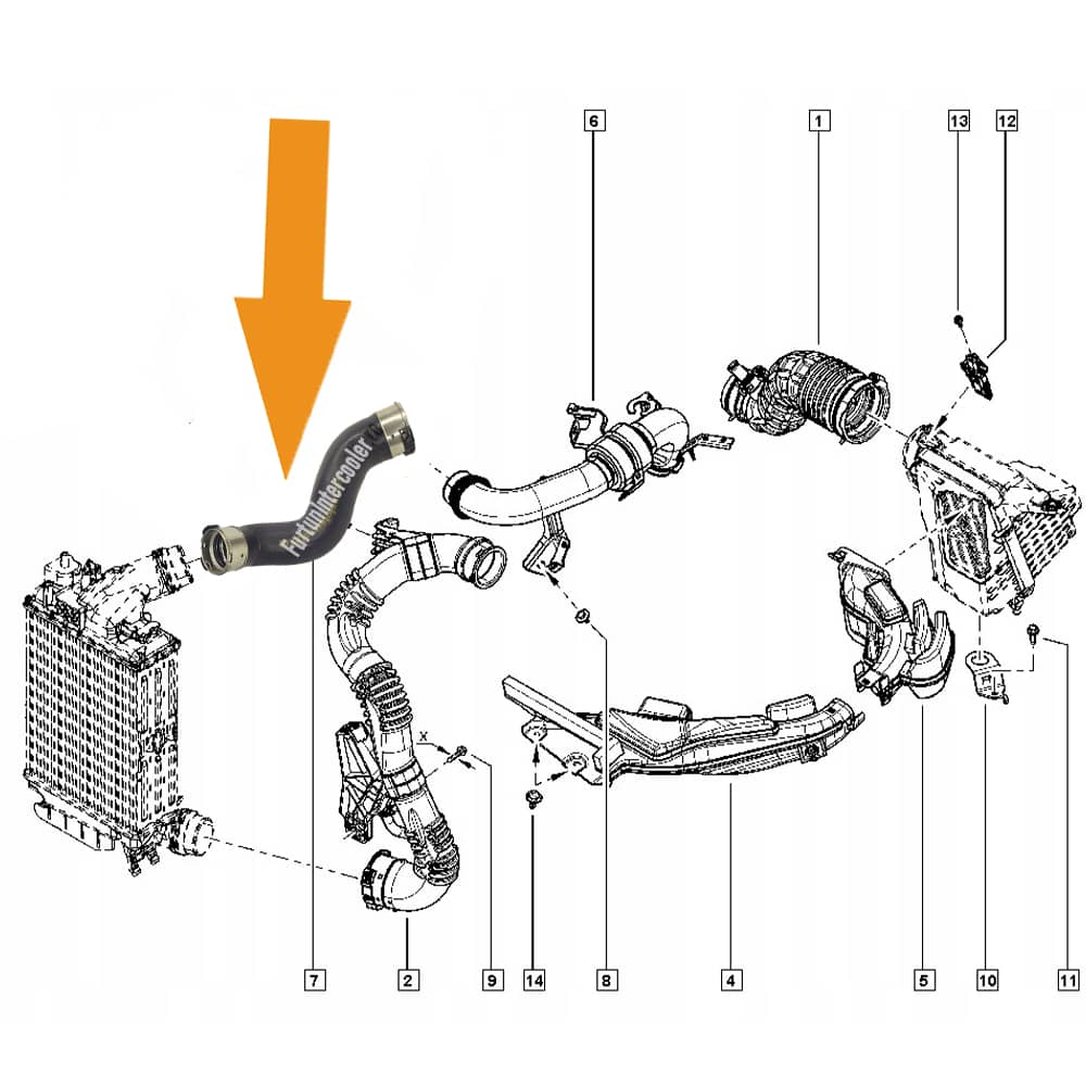 Furtun Intercooler Renault Koleos 2.0 DCI 144634BD0A