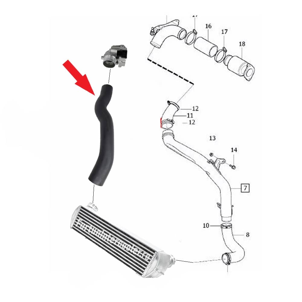 Furtun Intercooler Volvo C30 31319716